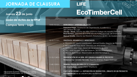 LIFE EcoTimberCell te invita a la Jornada de Clausura del proyecto