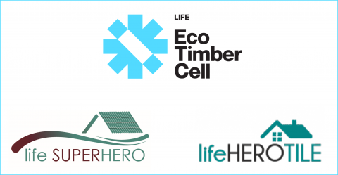 Col·laboració entre LIFE EcoTimberCell i LIFE SUPERHERO/LIFE Herotile