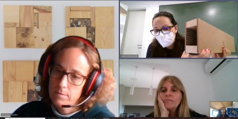 Reunió d'intercanvi entre LIFE EcoTimberCell i LIFE Climark