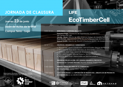 LIFE EcoTimberCell te invita a la Jornada de Clausura del proyecto